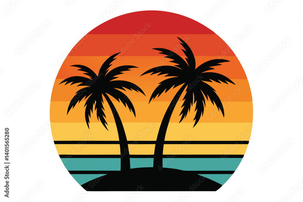 Fototapeta premium palm tree on the beach