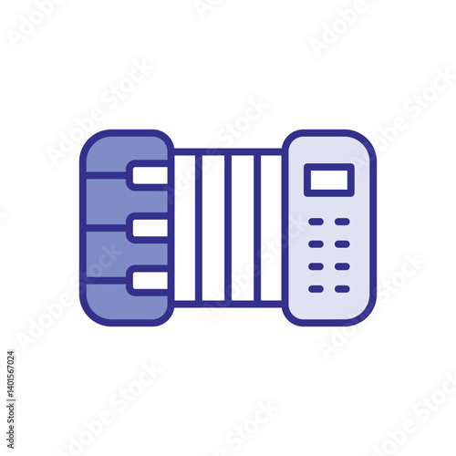 Accordion Icon Vector Stock Illustration