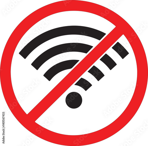 no wifi hotspot logo forbidden sign symbol