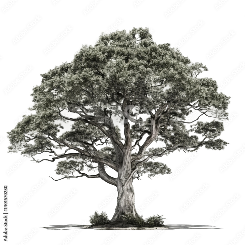 Fototapeta premium isolated tree silhouette