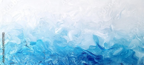 Wallpaper Mural Ice Formations Create a Stunning Gradient of Blue Hues in a Cold Environment, Showcasing the Beauty of Frozen Water Torontodigital.ca