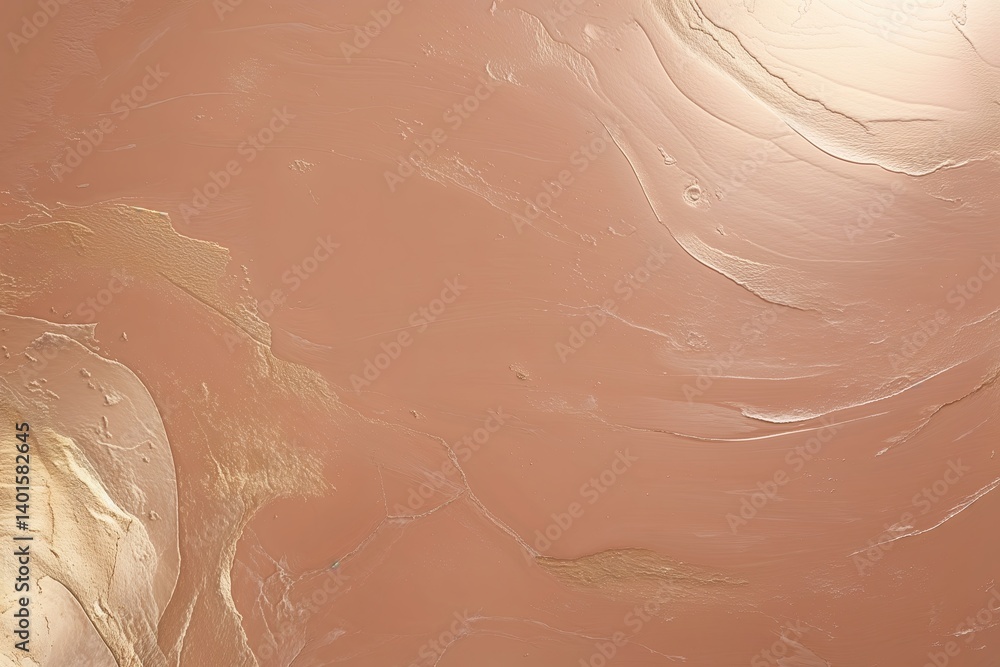 Fototapeta premium Pale Peach Satin Brass Texture Background with Soft Glimmering Finish