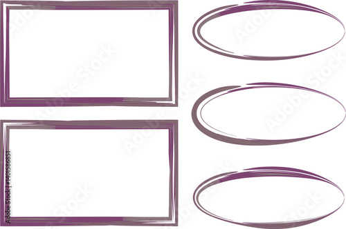 dark purple mocha brown colorful abstract frames collection