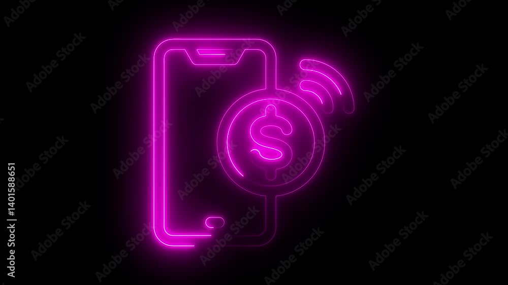 Dollar sign inside smartphone on transparent background. Mobile banking icon, financial technology or FinTech concept. Digital online banking network, currency exchange, transactions, internet payment Dollar sign inside smartphone on transparent background. Mobile banking icon, financial technology or FinTech concept. Digital online banking network, currency exchange, transactions, internet payment