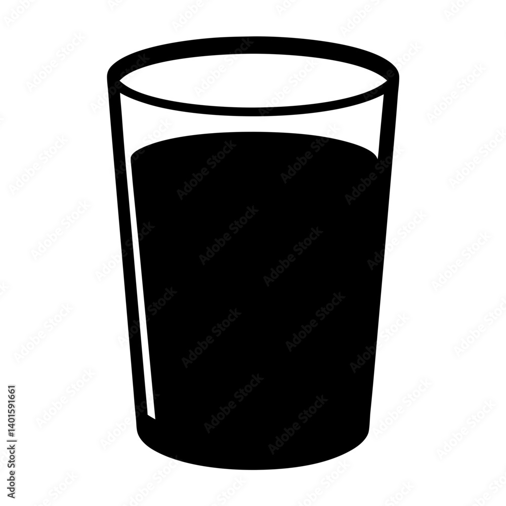 chocolate milk black silhouette icon - of a soft drinks chocolate milk simple vector art chocolate milk black silhouette icon - of a soft drinks chocolate milk simple vector art