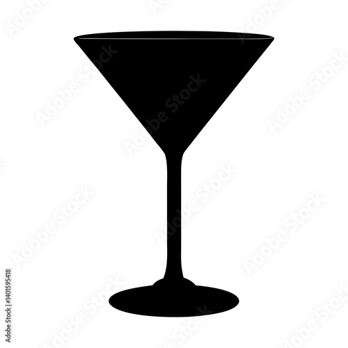 martini shaker black silhouette icon - of a soft drinks martini shaker simple vector art