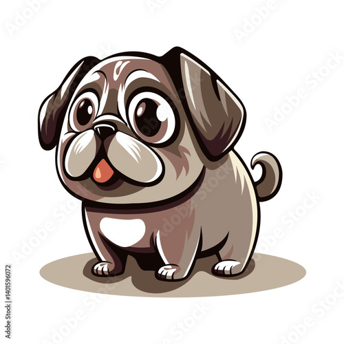 cartoon dog of the bulldog breed