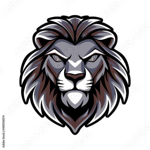 cartoon lion logo