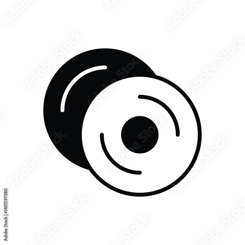 Discs Icon Vector Stock Illustration