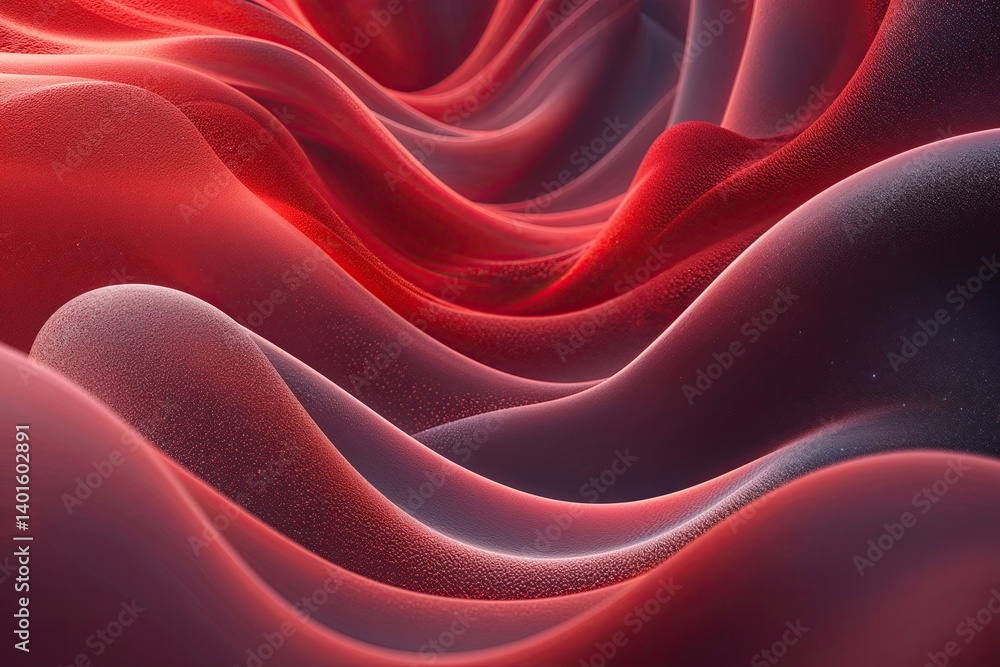 Obraz premium Radiant Textured Background with Gentle Red Gradient Flow Design