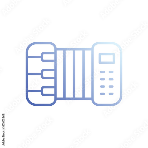 Accordion Icon Vector Stock Illustration