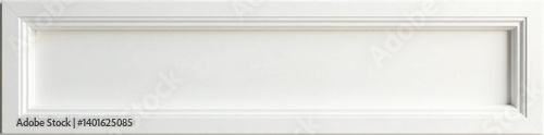 Crisp white painted narrow wood frame, elegant simplicity, clean, frame, white