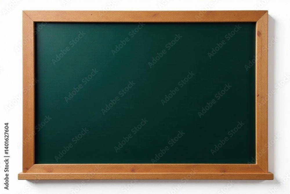 Empty wooden-framed blackboard, isolated on white , school, white Empty wooden-framed blackboard, isolated on white , school, white