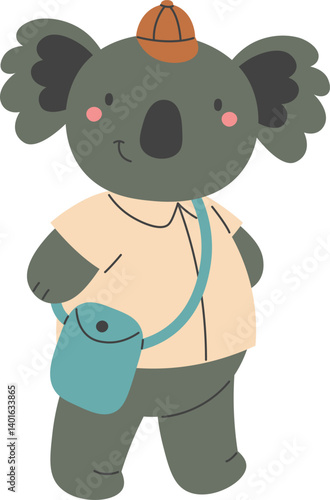 Koala Traveler With Bag