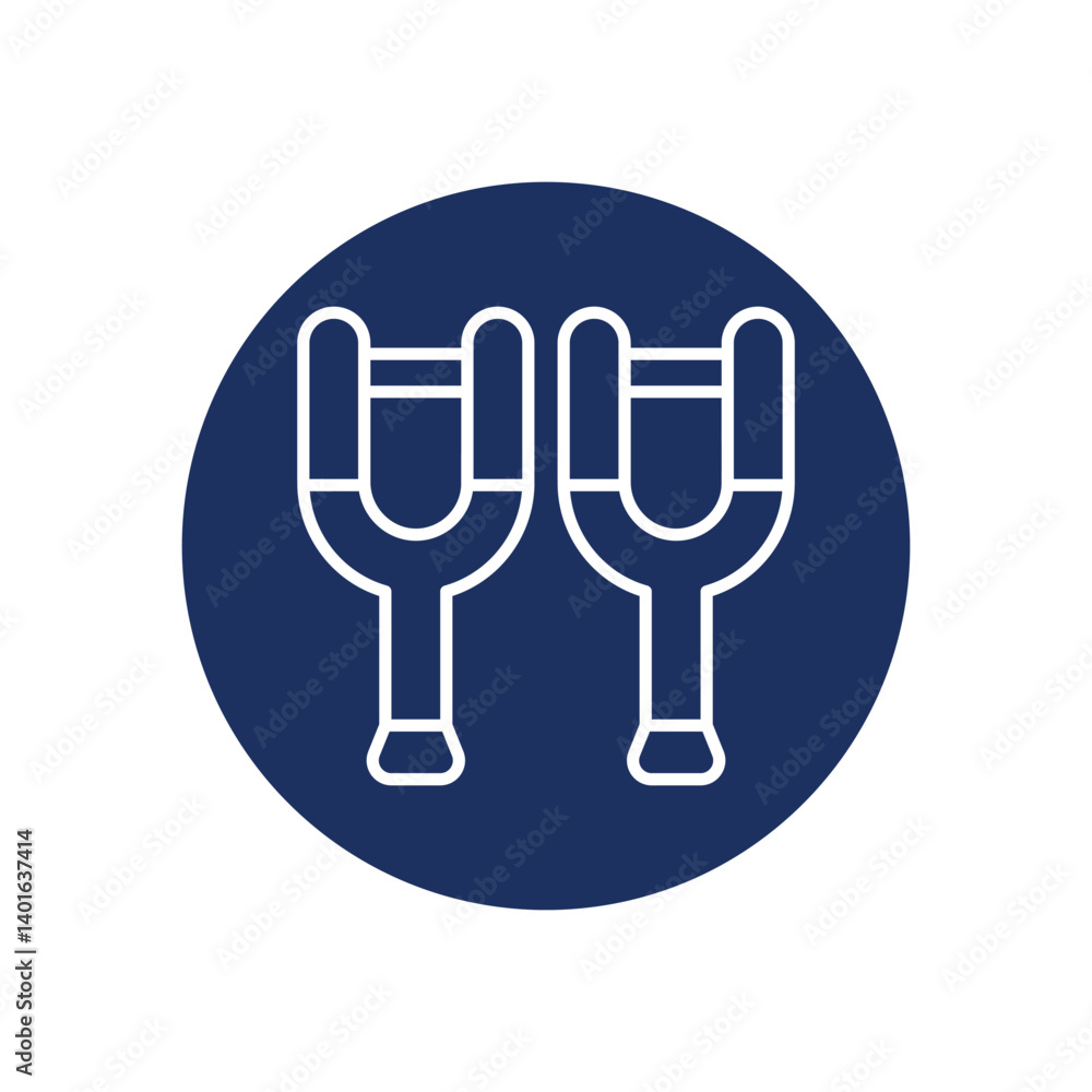 Crutches Icon Vector Stock Illustration Crutches Icon Vector Stock Illustration
