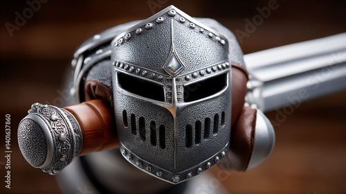 knight with falchion