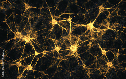 Golden Neural Network: An Intricate Abstract Artwork