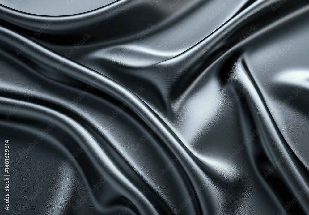 Elegant Dark Fabric Texture with Flowing Waves for Design Mockups Elegant Dark Fabric Texture with Flowing Waves for Design Mockups