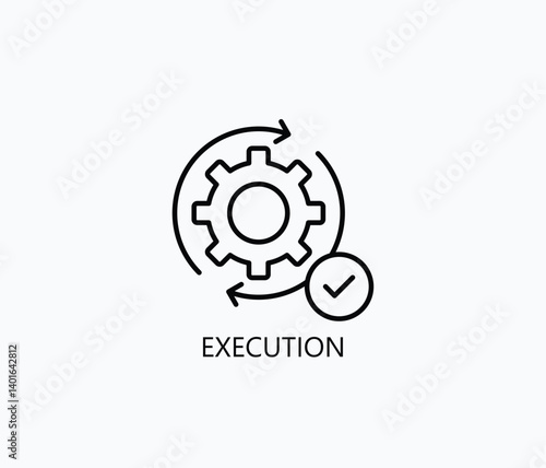 Execution Icon Or Logo Isolated Illustration