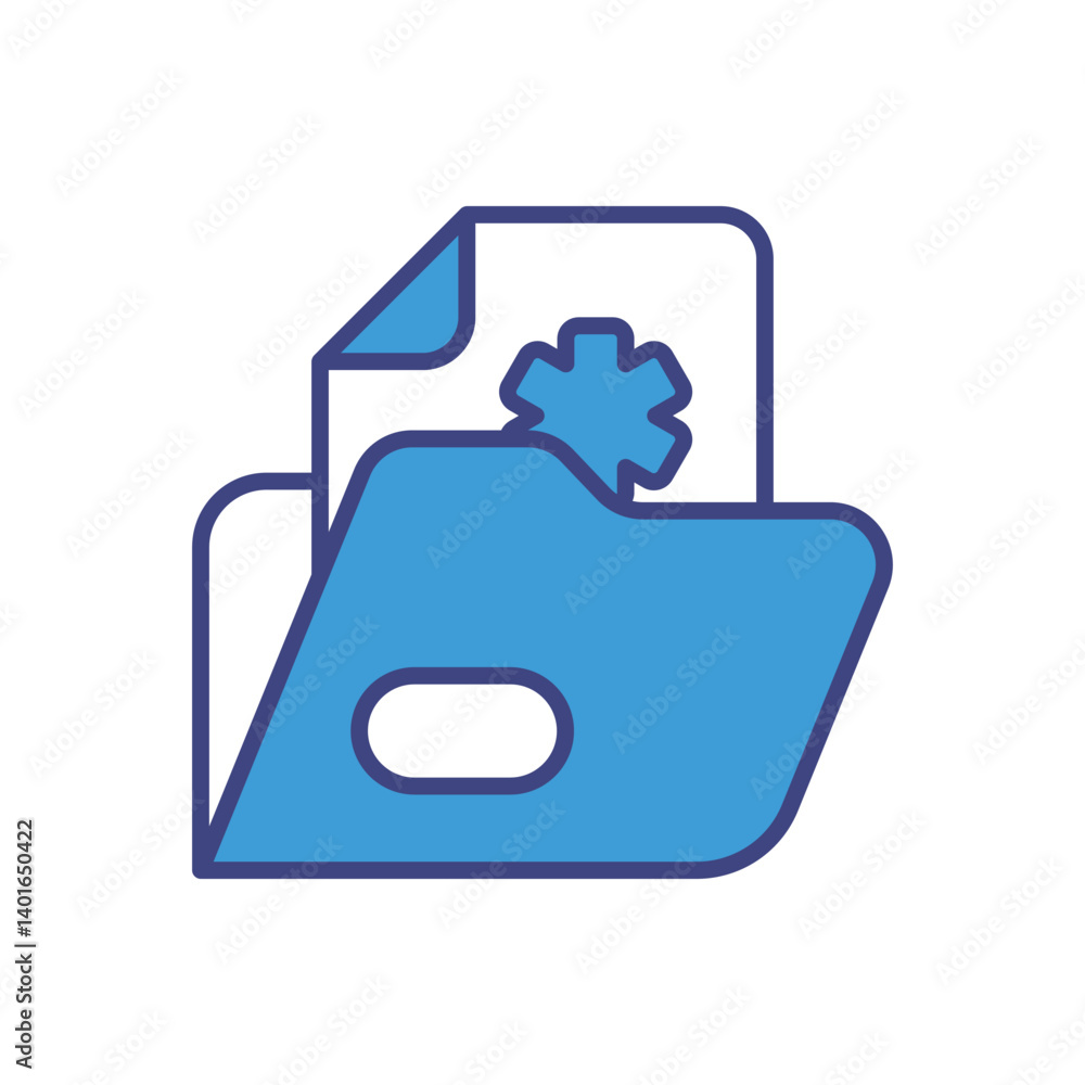Medical Record Icon Vector Stock Illustration Medical Record Icon Vector Stock Illustration