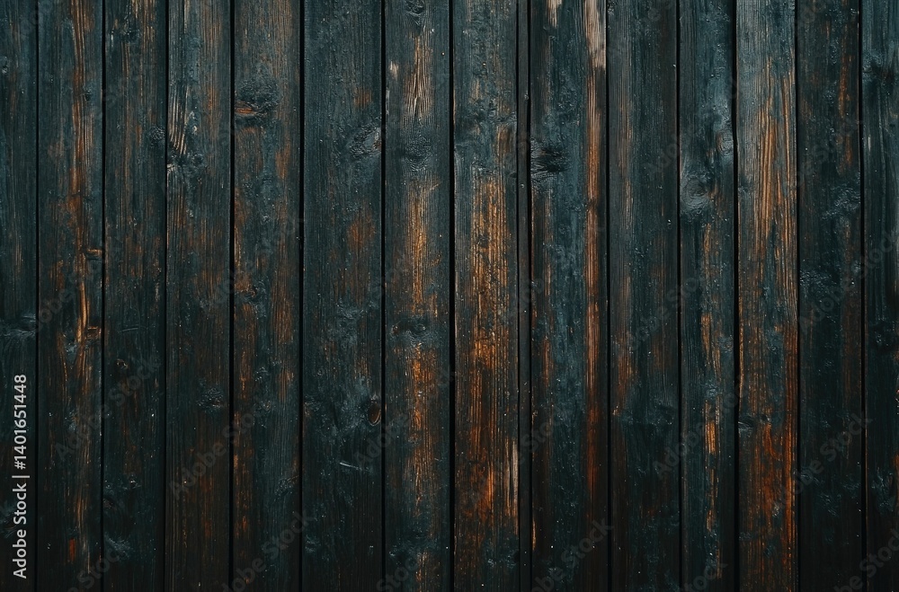 Dark Wood Panel Background with Vertical Planks and Grain Texture Dark Wood Panel Background with Vertical Planks and Grain Texture