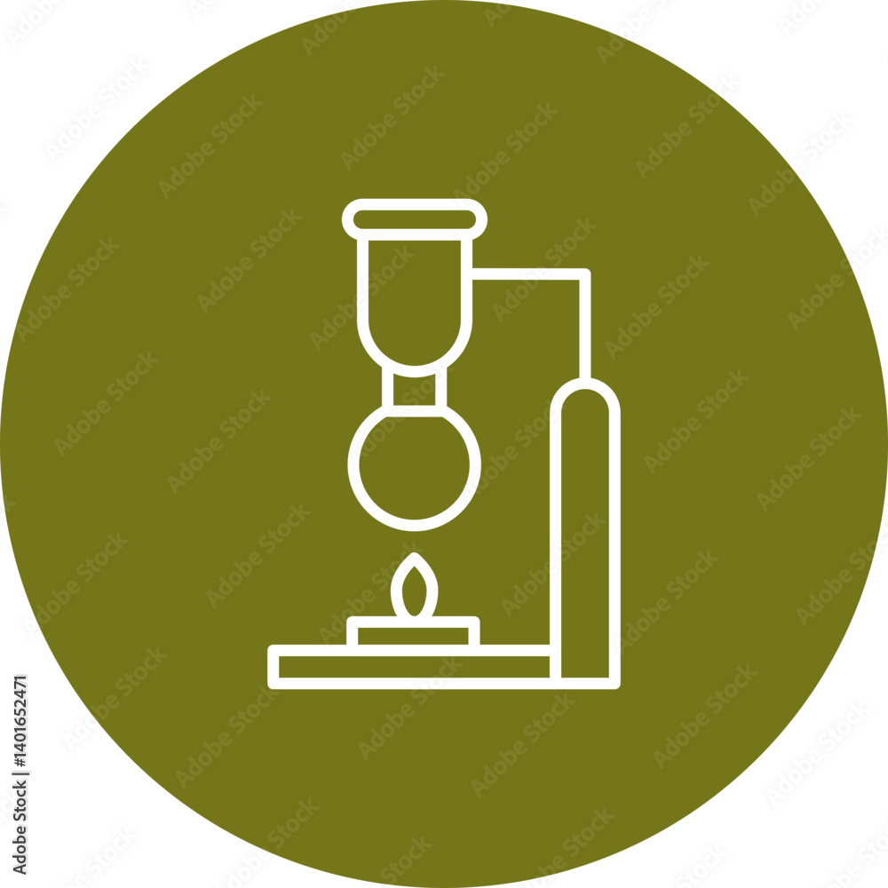 Syphon Vector Line Circle Icon Design