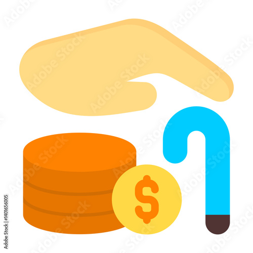 Retirement Fund Flat Flat Icon