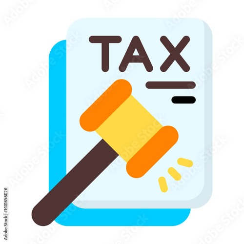 Tax Penalty Flat Flat Icon
