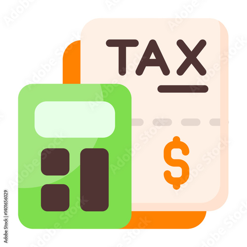 Tax Deductions Flat Flat Icon