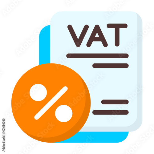 VAT Flat Flat Icon