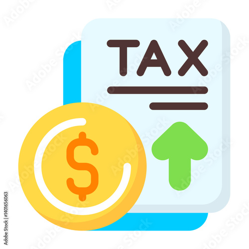 Tax Refund Flat Flat Icon