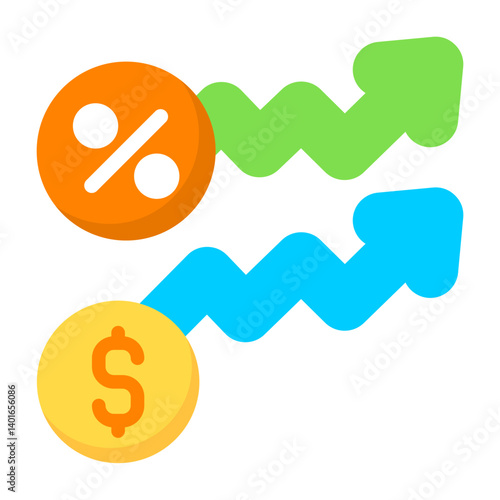Tax Bracket Flat Flat Icon