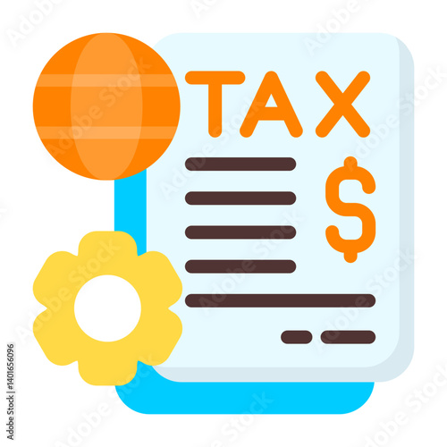 Corporate Tax Flat Flat Icon