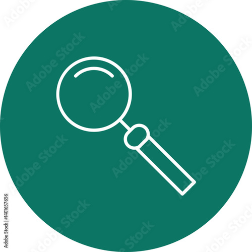 Search Vector Line Circle Icon Design