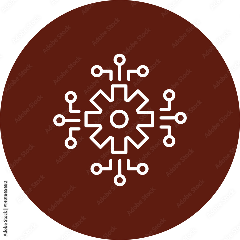 Encryption Vector Line Circle Icon Design Encryption Vector Line Circle Icon Design