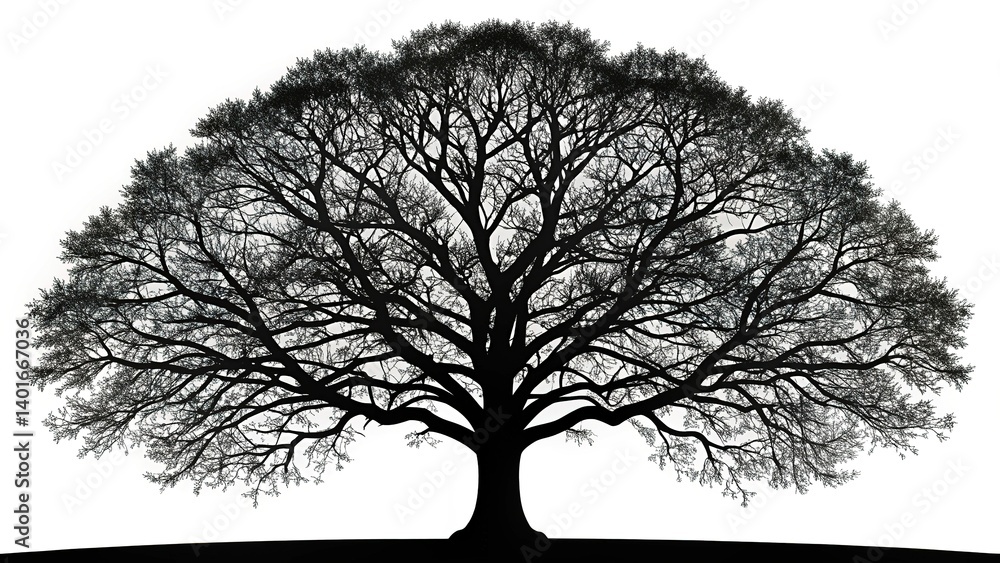 Obraz premium Black Tree Clipart for Design