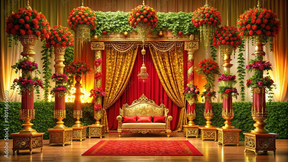 Obraz premium Indian Wedding Celebration Backgrounds