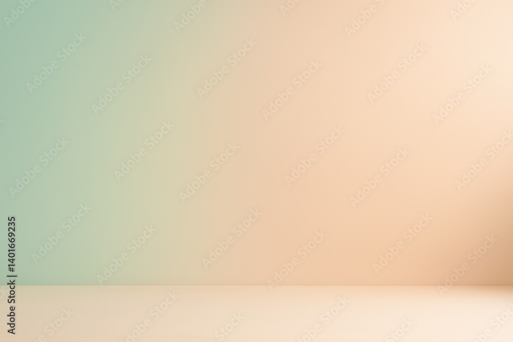 Elegant with mint to peach gradient background for creative projects Elegant with mint to peach gradient background for creative projects