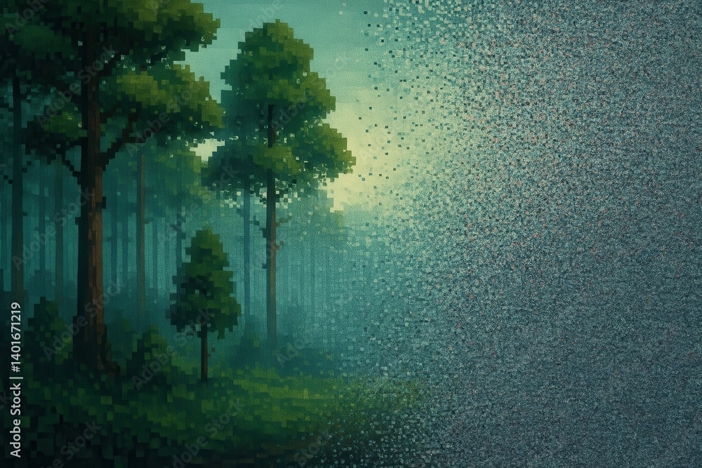digital forest : nature in pixels
