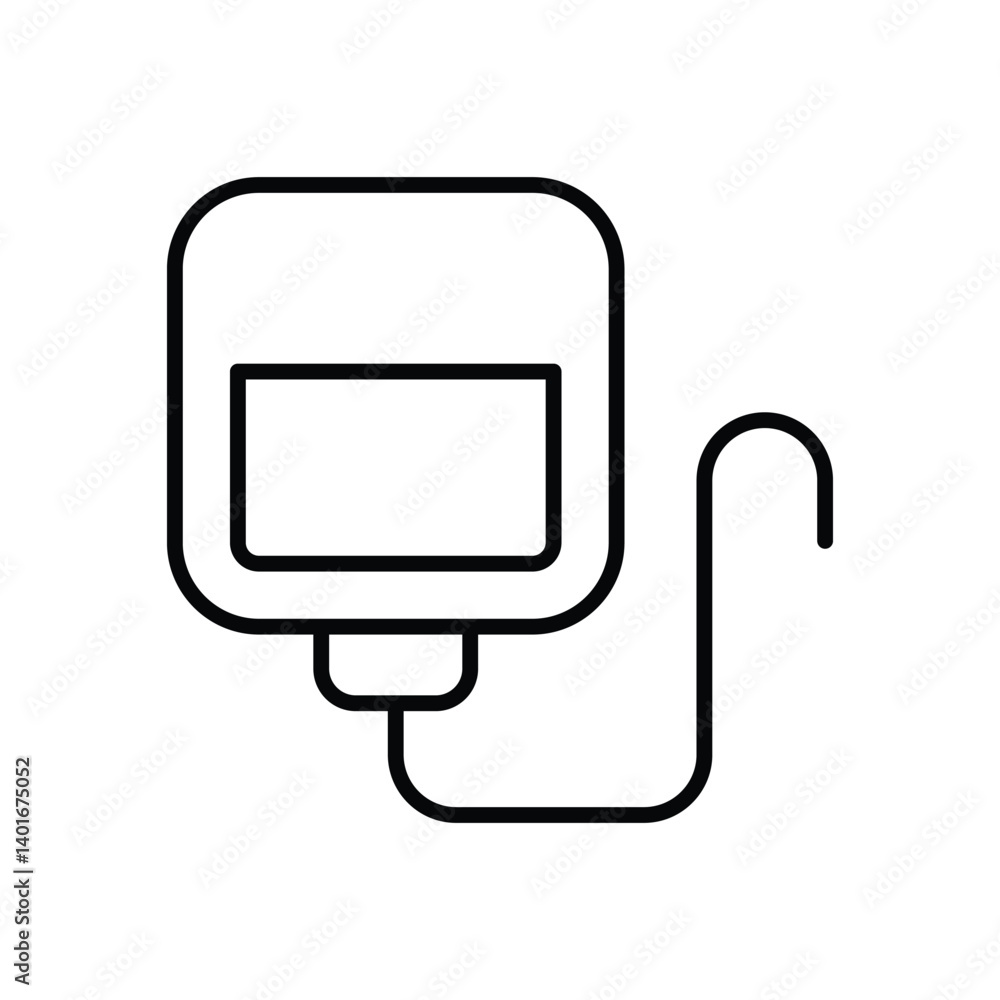 IV Drip Icon Vector Stock Illustration IV Drip Icon Vector Stock Illustration