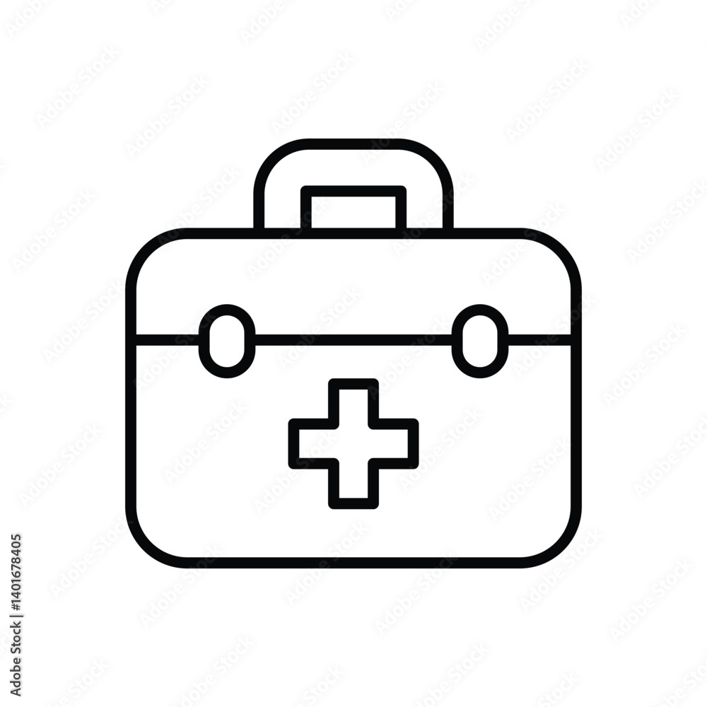 First Aid Kit Icon Vector Stock Illustration First Aid Kit Icon Vector Stock Illustration
