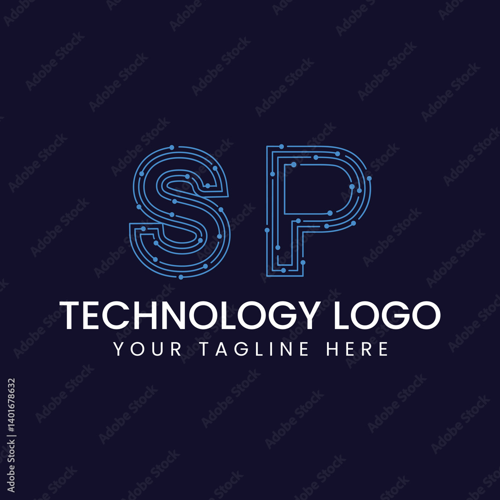 Technology Outline Font - Letter with Dots and Lines Technology Outline Font - Letter with Dots and Lines