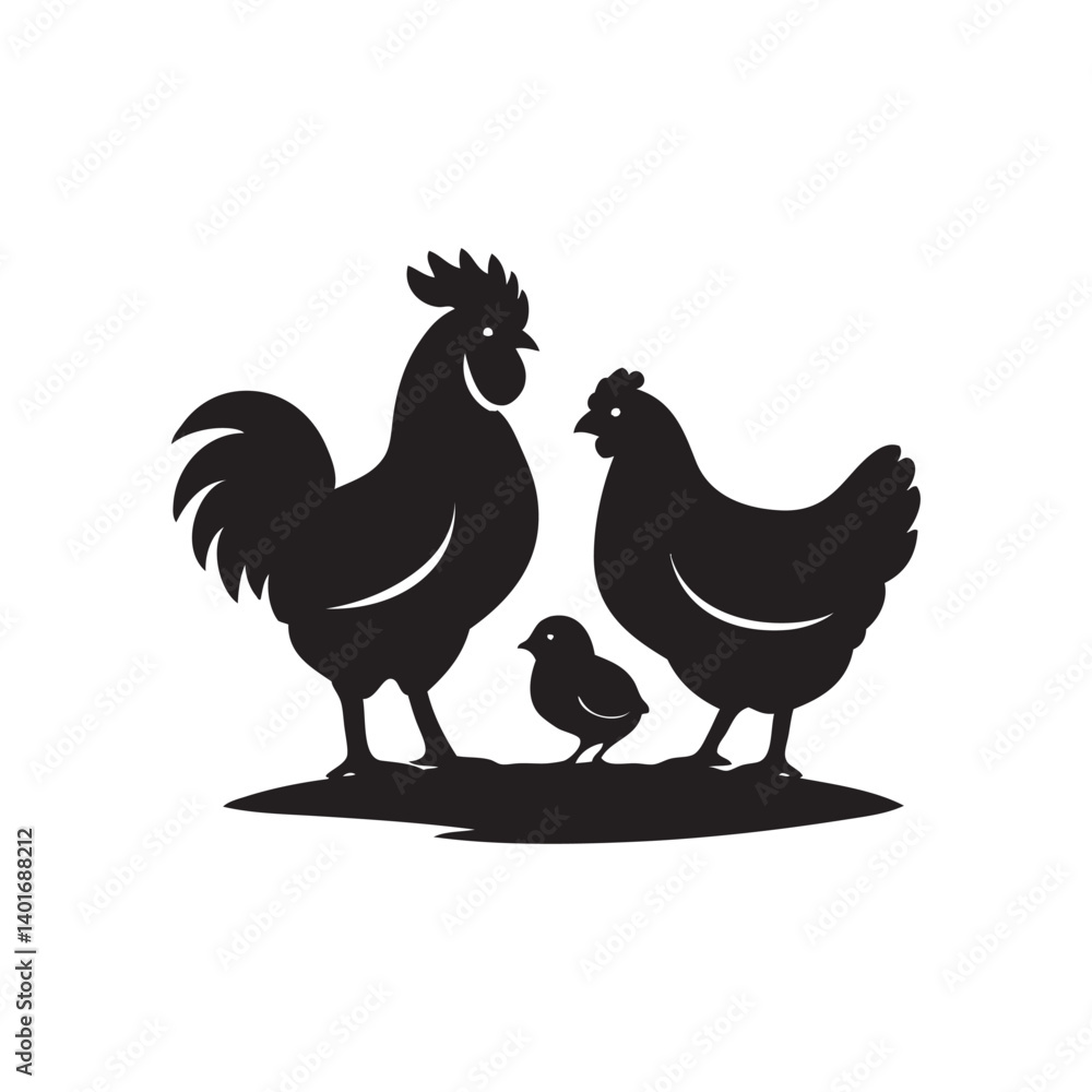Fototapeta premium rooster isolated on white