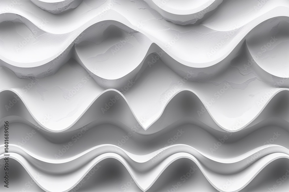 Stylish Minimalist Seamless White Wave Texture Background with Modern Design Stylish Minimalist Seamless White Wave Texture Background with Modern Design