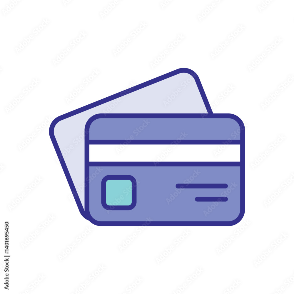 Credit Card Icon Vector Stock Illustration Credit Card Icon Vector Stock Illustration