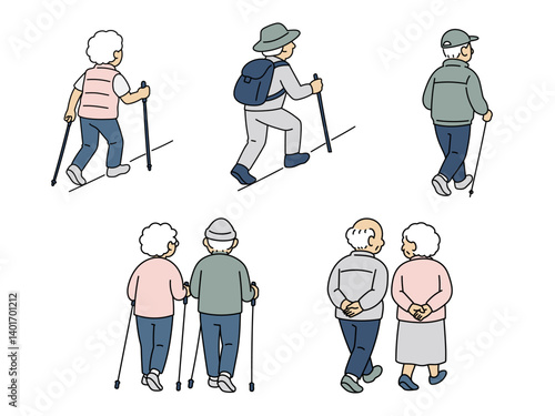 運動するシニア