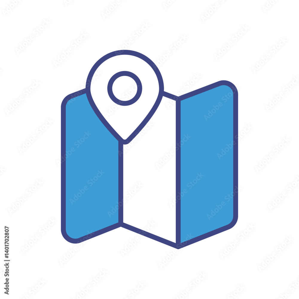 Map Icon Vector Stock Illustration Map Icon Vector Stock Illustration