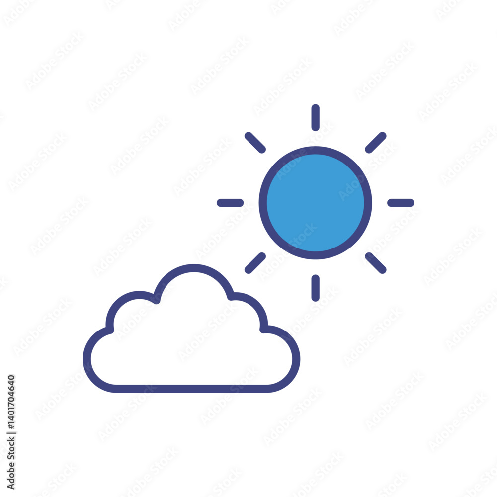 Weather Icon Vector Stock Illustration Weather Icon Vector Stock Illustration