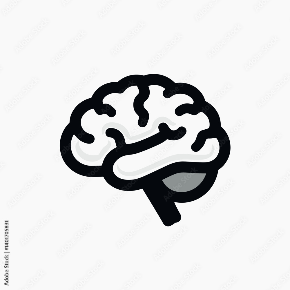 d illustration of brain with neurons in black and white d illustration of brain with neurons in black and white