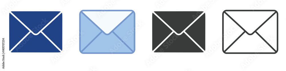 Message Icons Collection – Multiple Vector Styles Icons Message Icons Collection – Multiple Vector Styles Icons